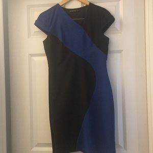 Blue and black designer dress. Great condition!